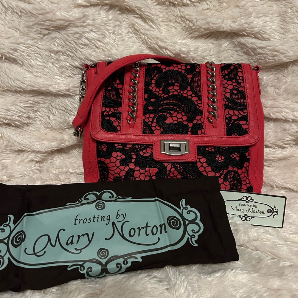 Frosting by Mary Norton Red and Black Handbag